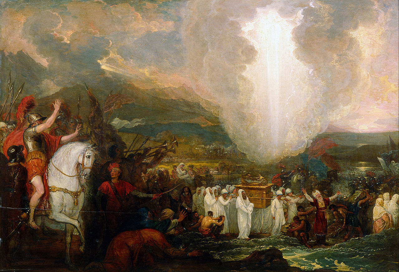 Ο Ιησούς του Ναυή περνώντας τον ποταμό Ιορδάνη με την κιβωτό της Διαθήκης.