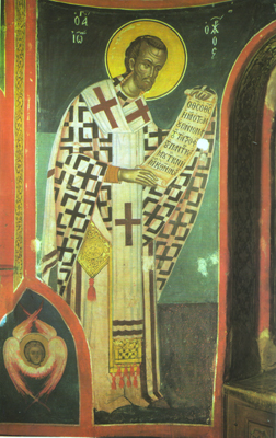 Ο Άγιος Ιωάννης ο Χρυσόστομος, Πατριάρχης Κωνσταντινουπόλεως.