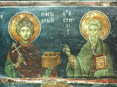 Οι Άγιοι Ανάργυροι, Ερμόλαος και Παντελεήμων (+ 305 μ.Χ.).