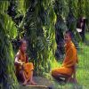 Σε μερικές βουδιστικές χώρες τα αγόρια εισέρχονται συχνά σε ένα μοναστήρι για ένα μικρό χρονικό διάστημα. Τους μεταχειρίζονται σαν δόκιμους μοναχούς και βοηθάνε στη φροντίδα του μοναστηριού.