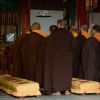 Συγκέντρωση  κινέζων Βουδιστών μοναχών στο ναό Faxi.