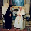 Ο Οικουμενικός Πατριάρχης Βαρθολομαίος και ο πάπας Ιωάννης Παύλος Β΄