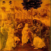 Leonardo da Vinci, «Η προσκύνηση των Μάγων» [πηγή: Uffizi Gallery, Φλωρεντία, Ιταλία]