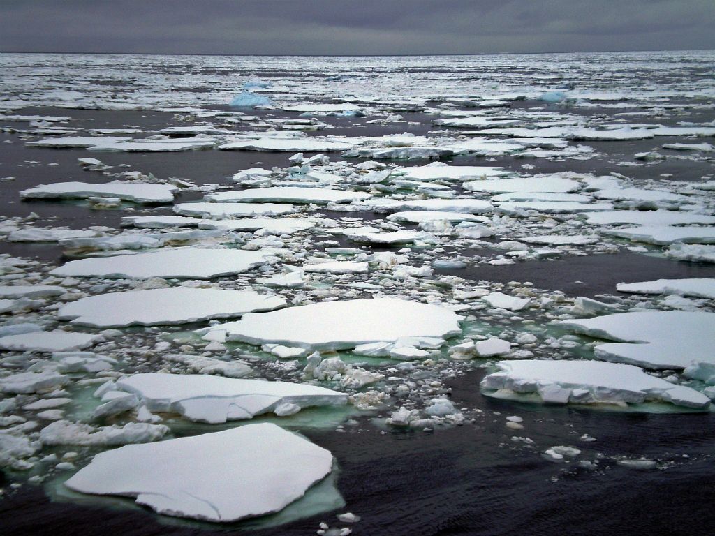  Ανταρκτική: Κομμάτια πάγου στη θάλασσα