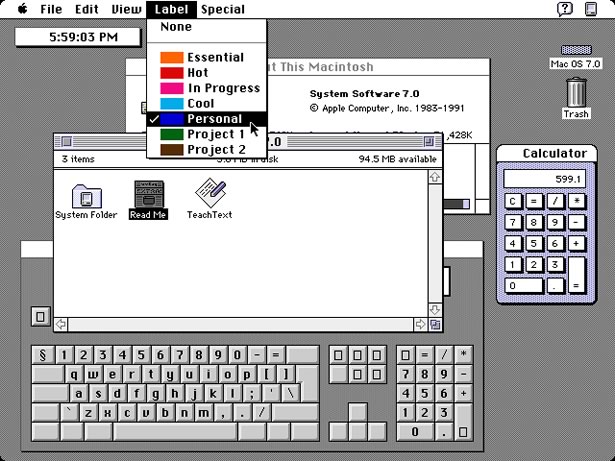 Mac OS System 7 (1991)