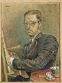Ν. Χατζηκυριάκος-Γκίκας, «Αυτοπροσωπογραφία» (1942)